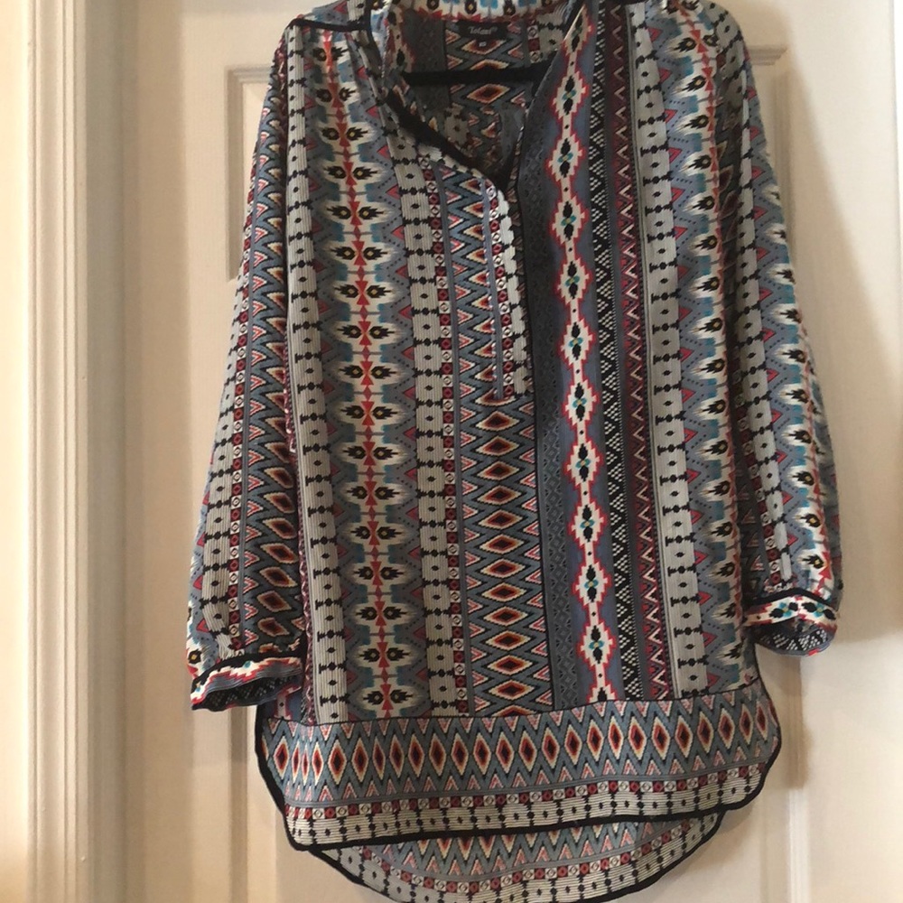 Aztec shirt dress